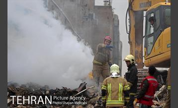 سومین روز عملیات امداد ونجات حادثه پلاسکو -3 3