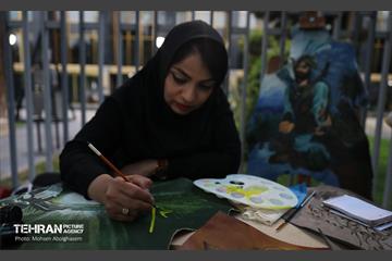 عزاداری شب هفتم محرم در خیمه هنر 32