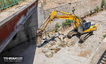 ترمیم و مرمت کانال سرخه حصار در شرق تهران 23