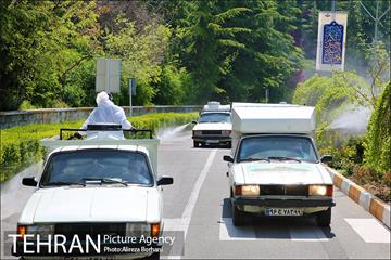 عملیات ضدعفونی سازمان صدا و سیما توسط نیروهای پسماند شهرداری تهران  11