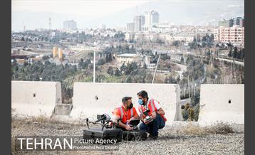 پروازدسته جمعی  پهپادها در برج میلاد تهران 16