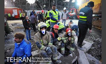 پنجمین روز آواربرداری ساختمان پلاسکو 24