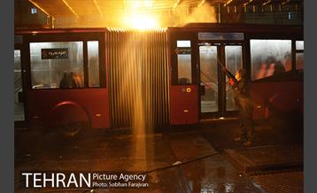 آغاز عملیات ضدعفونی کردن اتوبوس های تهران 6