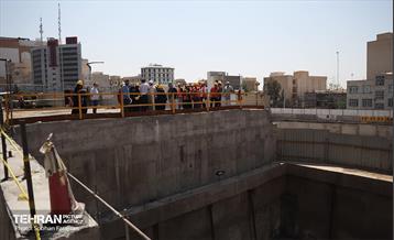بازدید اصحاب رسانه از روند اجرایی پروژه احداث خط ۱۰ متروی تهران 42