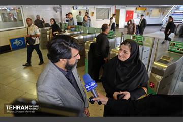 بازدید سخنگوی شهرداری تهران از مترو تهران 24