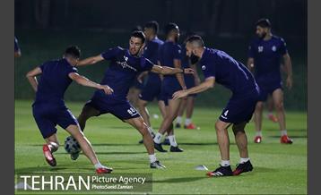 برگزاری تمرین تیم استقلال 11