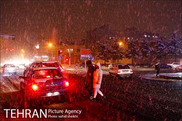 بارش برف در تهران  6