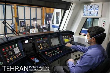 مراسم بهره برداری از 2 رام قطار جدید مترو 19