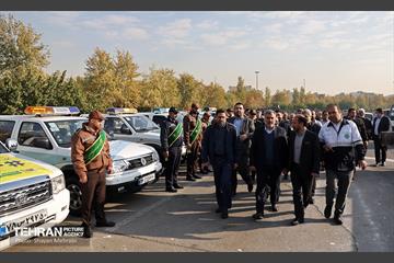 رزمایش زمستانه مشترک شهرداری تهران و پلیس راهور 9