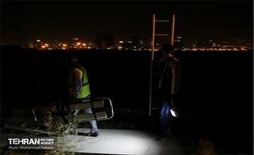 مانور عملیاتی انتشار دود و حریق در قطار و تخلیه مسافری
