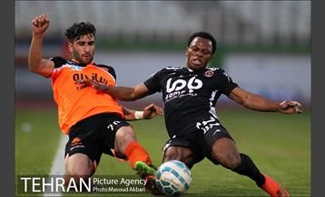 دیدار سیاه جامگان و سایپا در لیگ برتر فوتبال 14