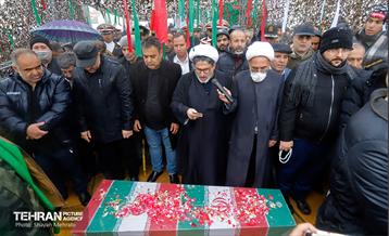 مراسم تشییع و تدفین شهید گمنام در بوستان ولایت 10