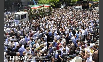 تشییع پیکر شهدای حادثه تروریستی تهران 17