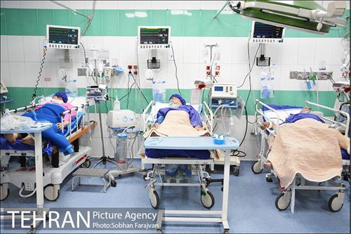 بخش بیماران کرونایی بیمارستان بعثت 34