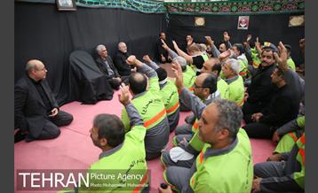 حضور سیدمحمدعلی افشانی شهردار تهران در جمع نیروهای خادم الحسین(ع) در شهر کربلا 7