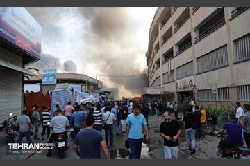 حریق در بازار آهن شادآباد 31