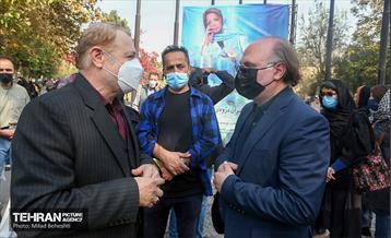 مراسم تشییع پیکر مرحومه ایران درودی هنرمند نقاش 38