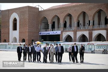 بازدید پیروز حناچی و مهدی چمران از پروژه خانه شهر(بلدیه قدیم) 6
