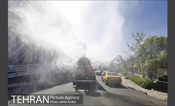 عملیات ضدعفونی محدوده مرکزی تهران 9