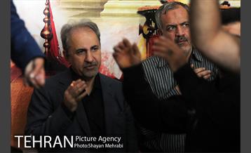 حضور شهردار تهران در مراسم عزاداری تاسوعای حسینی، بازار تهران 38