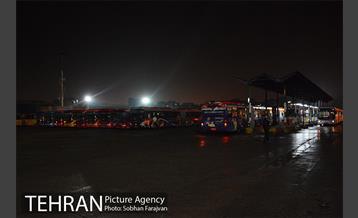 آغاز عملیات ضدعفونی کردن اتوبوس های تهران 1