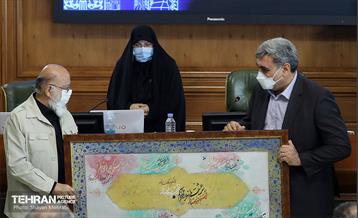 مراسم تودیع پیروز حناچی، شهردار سابق تهران در صحن شورای اسلامی  16