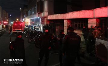 آتش‌سوزی در بیمارستان گاندی تهران 1