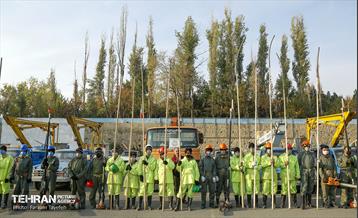 مانور برف روبی شهرداری منطقه 5