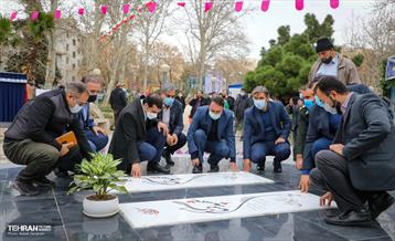 کاشت نخل های کهنسال به یاد شهدا در منطقه ۱۳