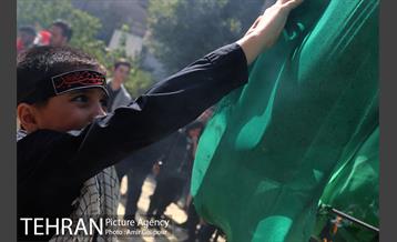 مراسم آتش زدن خیمه ها در ظهر عاشورا‎ 35