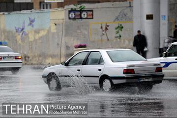 بارش باران بهاری در تهران 8