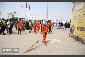 خدمات شهرداری منطقه 5 در گذرگاه مرزی مهران 2