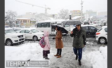 بارش برف در تجریش 4