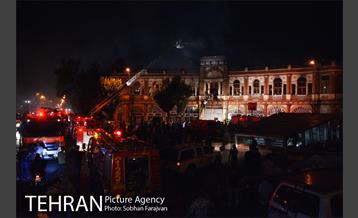 آتش سوزی ساختمان میدان حسن آباد-2‎ 13