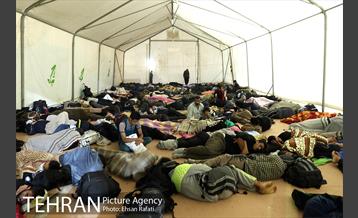 ارائه خدمات نیرو های خادم الحسین (ع) در مرز شلمچه  5