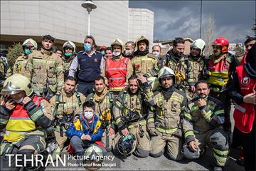 مانور عملیات آتش نشانی در شمال تهران 26