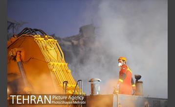 پنجمین روز آواربرداری ساختمان پلاسکو 33