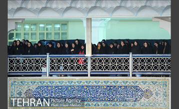 تشییع شهدای آتش نشان در شبستان مصلی 8