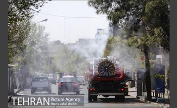 عملیات ضدعفونی محدوده مرکزی تهران 10