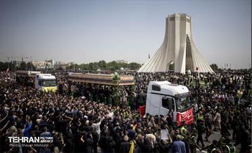 تشییع پیکر شهدای خدمت - ۴ 26