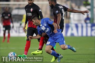 دیدار تیم های فوتبال استقلال ایران و الاهلی امارات