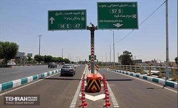 بهره‌برداری از تقاطع غیرهمسطح بزرگراه همت و اشرفی اصفهانی 28