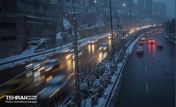 بارش برف زمستانی در شمیران  2