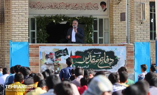 آیین نواختن زنگ بازگشایی مدرسه علامه حلی 6