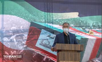 مراسم تشییع و خاکسپاری دوشهید گمنام دفاع مقدس در دریاچه چیتگر 44