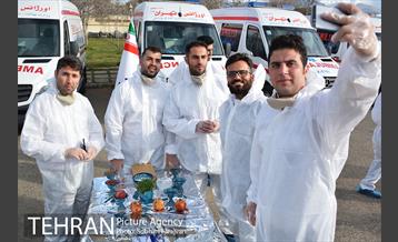 تحویل سال نو در پایگاه عملیات ویژه اورژانس تهران 16