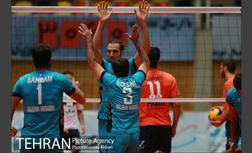 دیدار سایپا تهران و صالحین ورامین در لیگ برتر والیبال 22