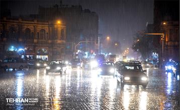 بارش باران زمستانی در تهران 13