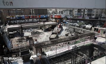 بازدید اعضای کمسیون حمل و نقل شورای اسلامی شهر از ایستگاه تقاطعی مترو توحید 50