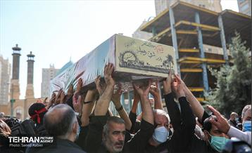 مراسم تشییع و خاکسپاری دوشهید گمنام دفاع مقدس در دریاچه چیتگر 11